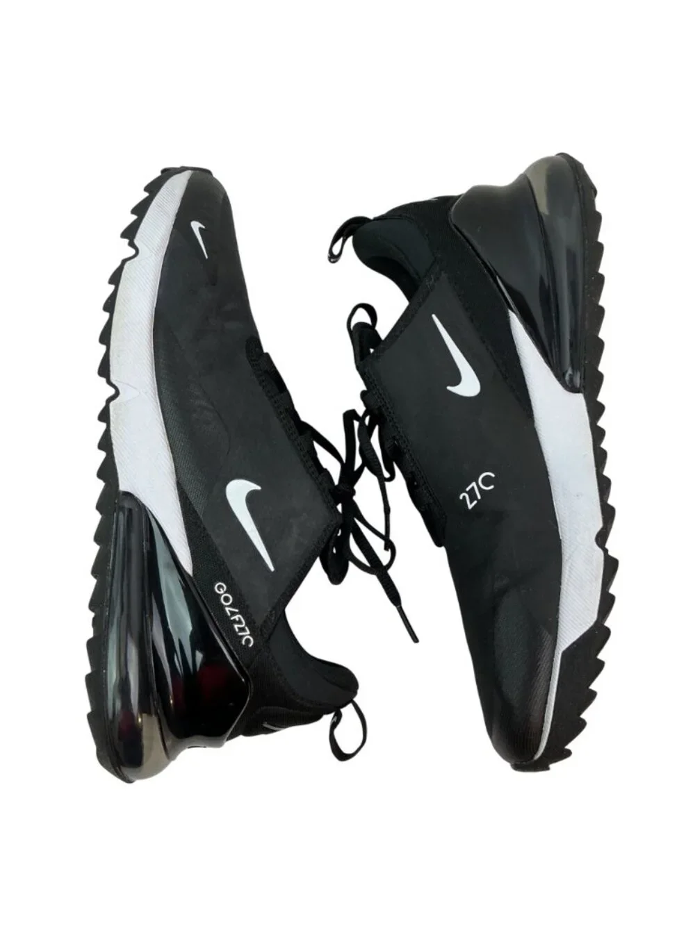 Nike Air Max 270 Golf Shoes Black White Golf Shoes Mens 10.5